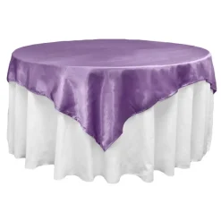 Sleek Satin Tablecloths - Victorian Lilac/Wisteria