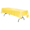 Sleek Satin Tablecloths 60"x120" Rectangular - Canary Yellow (Bright Yellow)