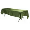 Sleek Satin Tablecloths 60"x120" Rectangular - Willow Green