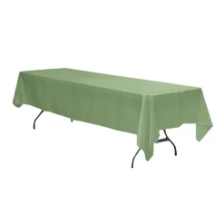Sleek Satin Tablecloths 60"x120" Rectangular - Mint Green