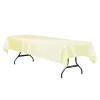 Sleek Satin Tablecloths 60"x120" Rectangular - Yellow