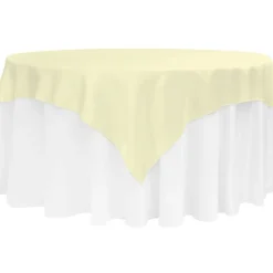 Sleek Satin Tablecloths - Yellow