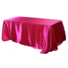 Sleek Satin Tablecloth 90"x156" Rectangular - Fuchsia