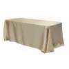 Sleek Satin Tablecloth 90"x156" Rectangular - Champagne