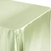 Sleek Satin Tablecloth 90"x156" Rectangular - Sage Green
