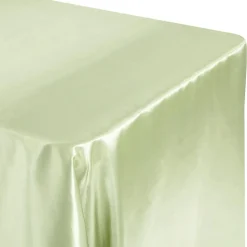Sleek Satin Tablecloth 90"x156" Rectangular - Sage Green