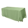 Sleek Satin Tablecloth 90"x156" Rectangular - Mint Green