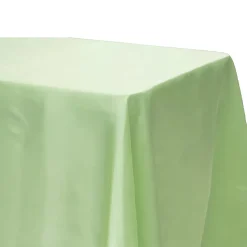 Sleek Satin Tablecloth 90"x156" Rectangular - Mint Green
