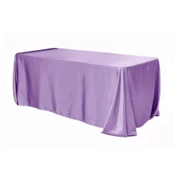 Sleek Satin Tablecloth 90"x156" Rectangular - Victorian Lilac/Wisteria