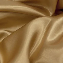 Sleek Satin Tablecloth 90"x156" Rectangular - Gold Antique