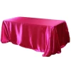 Sleek Satin Tablecloth 90"x132" Rectangular - Fuchsia