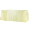 Sleek Satin Tablecloth 90"x132" Rectangular - Yellow