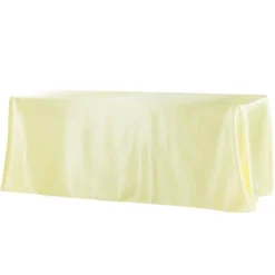 Sleek Satin Tablecloth 90"x132" Rectangular - Yellow