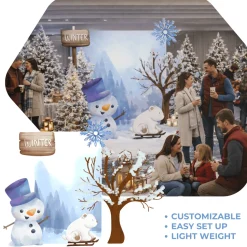 Snow Day Foam Core Backdrop Kit by PopScene™