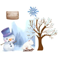 Snow Day Foam Core Backdrop Kit by PopScene™