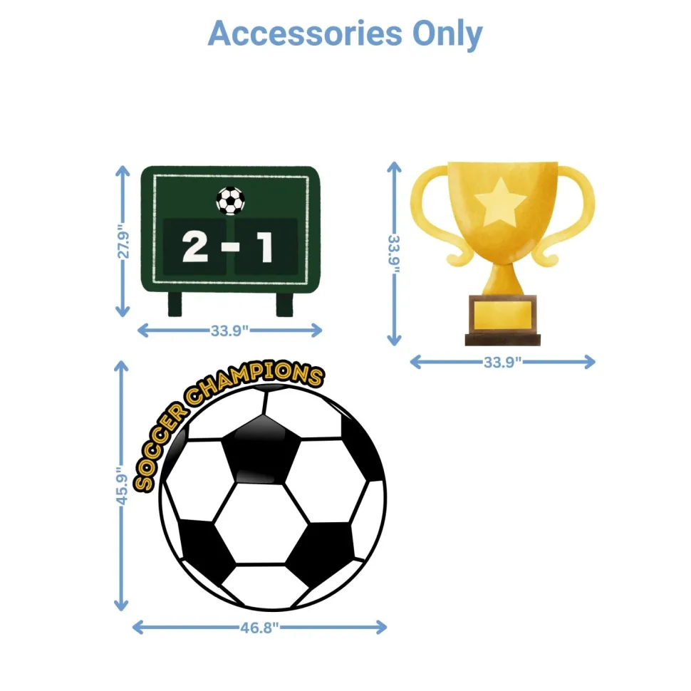Soccer Champions Foam Core Birthday Backdrop Kit by PopScene™