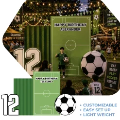 Soccer Stadium Foam Core Birthday Backdrop Kit by PopScene™