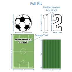 Soccer Stadium Foam Core Birthday Backdrop Kit by PopScene™
