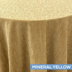 Solstice Tablecloth by Eastern Mills - Mineral Yellow - Many Size Options
