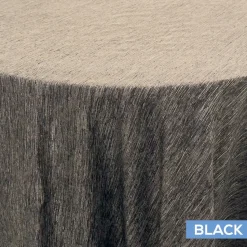 Solstice Tablecloth by Eastern Mills - Black - Many Size Options