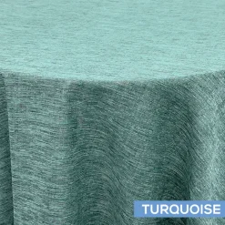 Solstice Tablecloth by Eastern Mills - Turquoise - Many Size Options