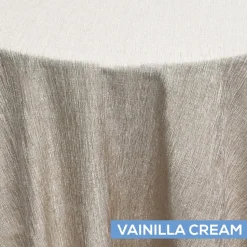 Solstice Tablecloth by Eastern Mills - Vanilla Cream - Many Size Options