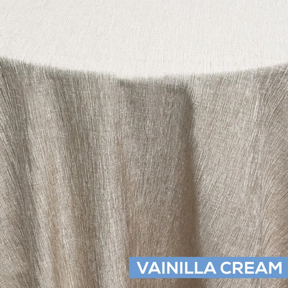 Solstice Tablecloth by Eastern Mills - Vanilla Cream - Many Size Options