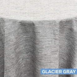 Solstice Tablecloth by Eastern Mills - Glacier Gray - Many Size Options
