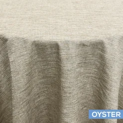 Solstice Tablecloth by Eastern Mills - Oyster - Many Size Options