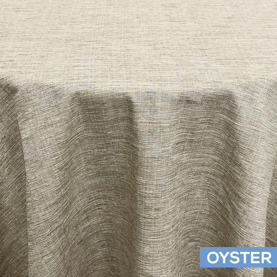 Solstice Tablecloth by Eastern Mills - Oyster - Many Size Options