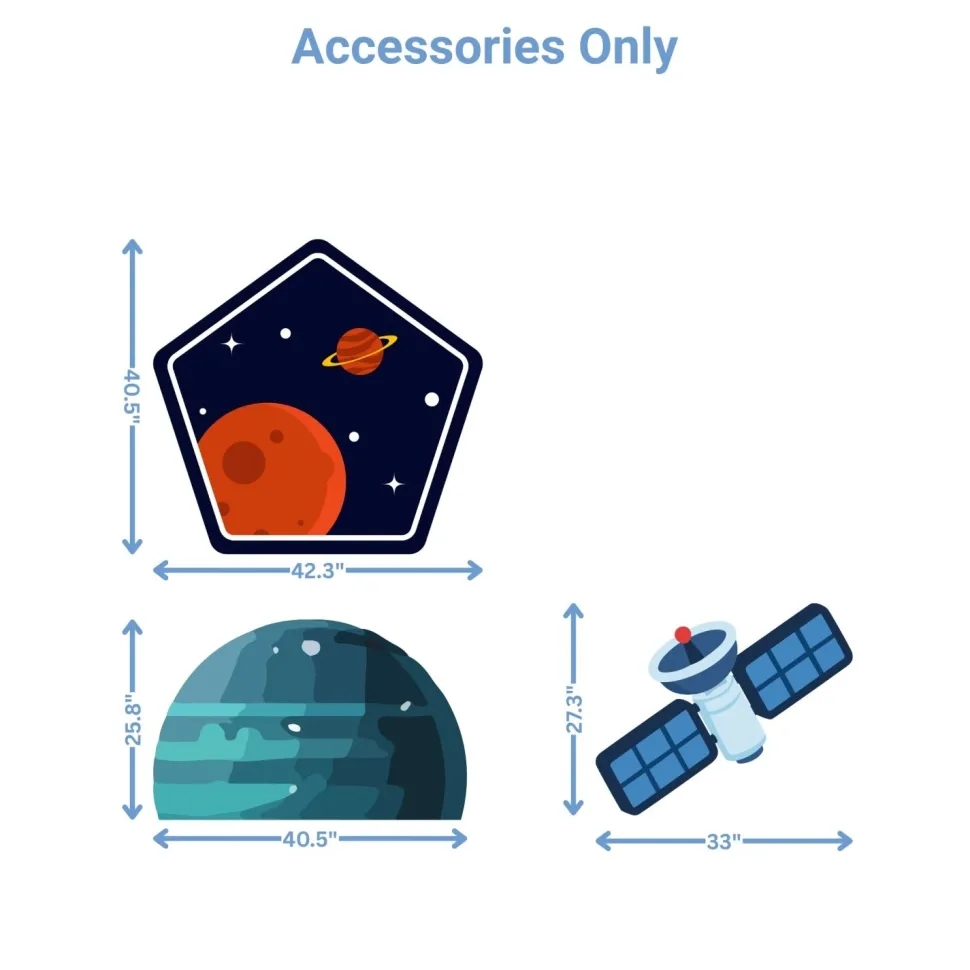 Space Station 2 Foam Core Birthday Backdrop Kit by PopScene™