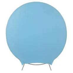 Spandex Arch Cover for Round 7.5 ft Wedding Arch Stand - Baby Blue
