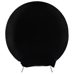 Spandex Arch Cover for Round 7.5 ft Wedding Arch Stand - Black