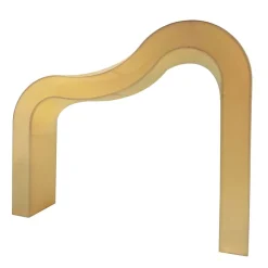 Spandex Cover for 3D Curvy Wave Arch - Champagne