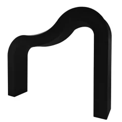 Spandex Cover for 3D Curvy Wave Arch - Black