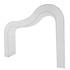 Spandex Cover for 3D Curvy Wave Arch - White