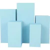 Spandex Covers for Square Metal Pillar Pedestal Stands 5 pcs/set - Baby Blue
