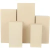 Spandex Covers for Square Metal Pillar Pedestal Stands 5 pcs/set - Champagne