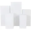 Spandex Covers for Square Metal Pillar Pedestal Stands 5 pcs/set - White