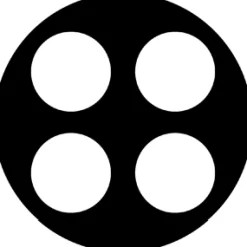 Split 4 - Stock Gobo for Gobo Light Projectors - Choose your size!