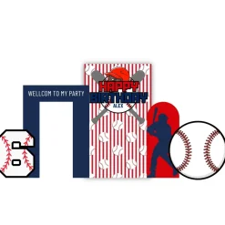 Sports - Baseball Foam Core Birthday Backdrop Kit by PopScene™
