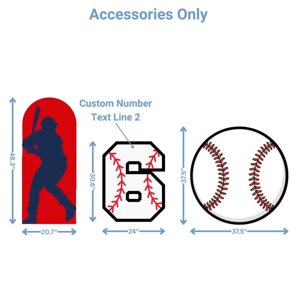 Sports - Baseball Foam Core Birthday Backdrop Kit by PopScene™