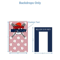 Sports - Baseball Foam Core Birthday Backdrop Kit by PopScene™