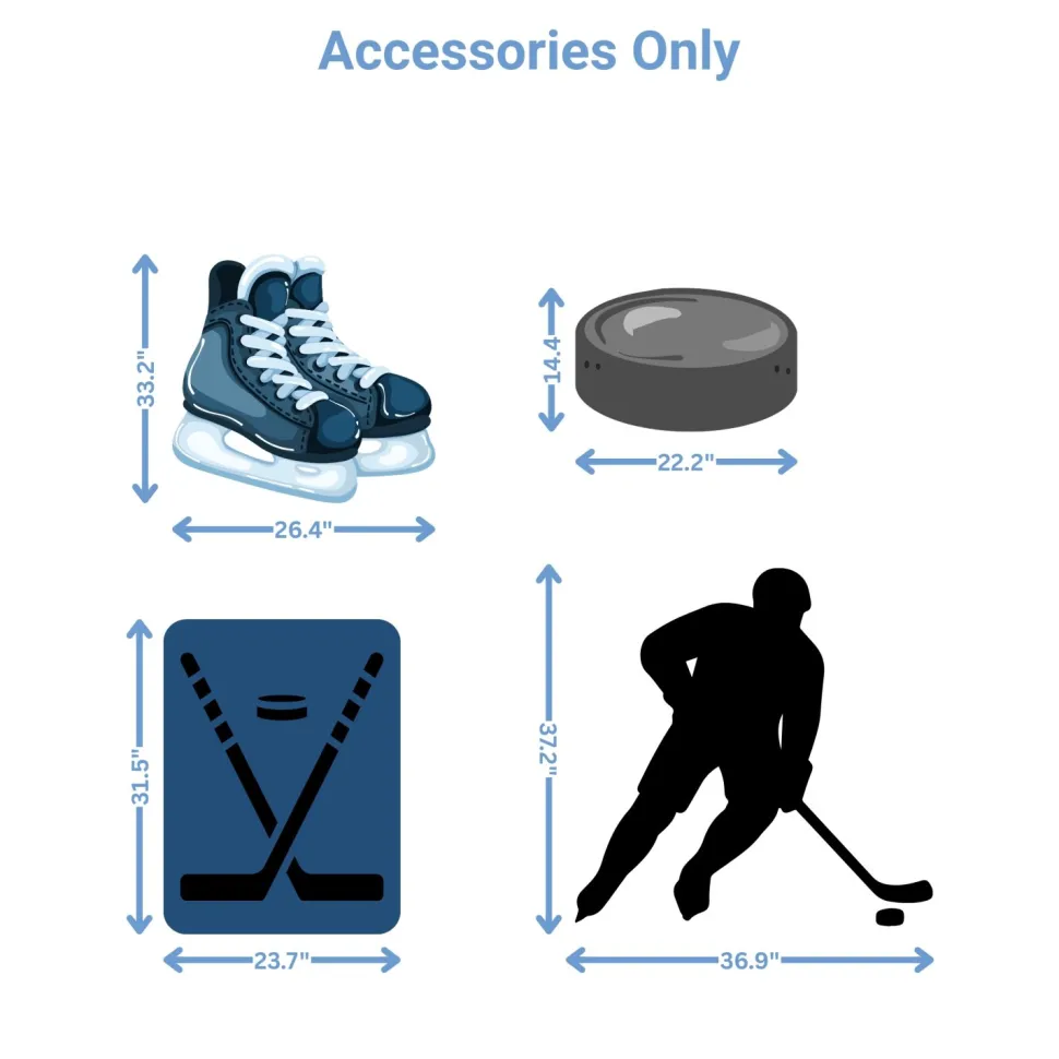 Sports - Hockey Foam Core Birthday Backdrop Kit by PopScene™