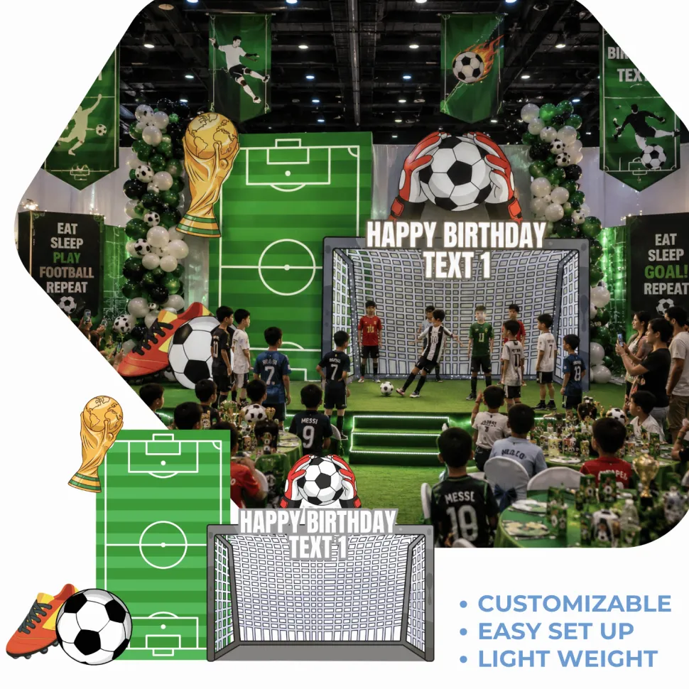 Sports - Soccer 1 Foam Core Birthday Backdrop Kit by PopScene™