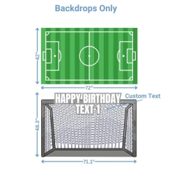 Sports - Soccer 1 Foam Core Birthday Backdrop Kit by PopScene™