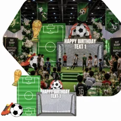 Sports - Soccer 1 Foam Core Birthday Backdrop Kit by PopScene™