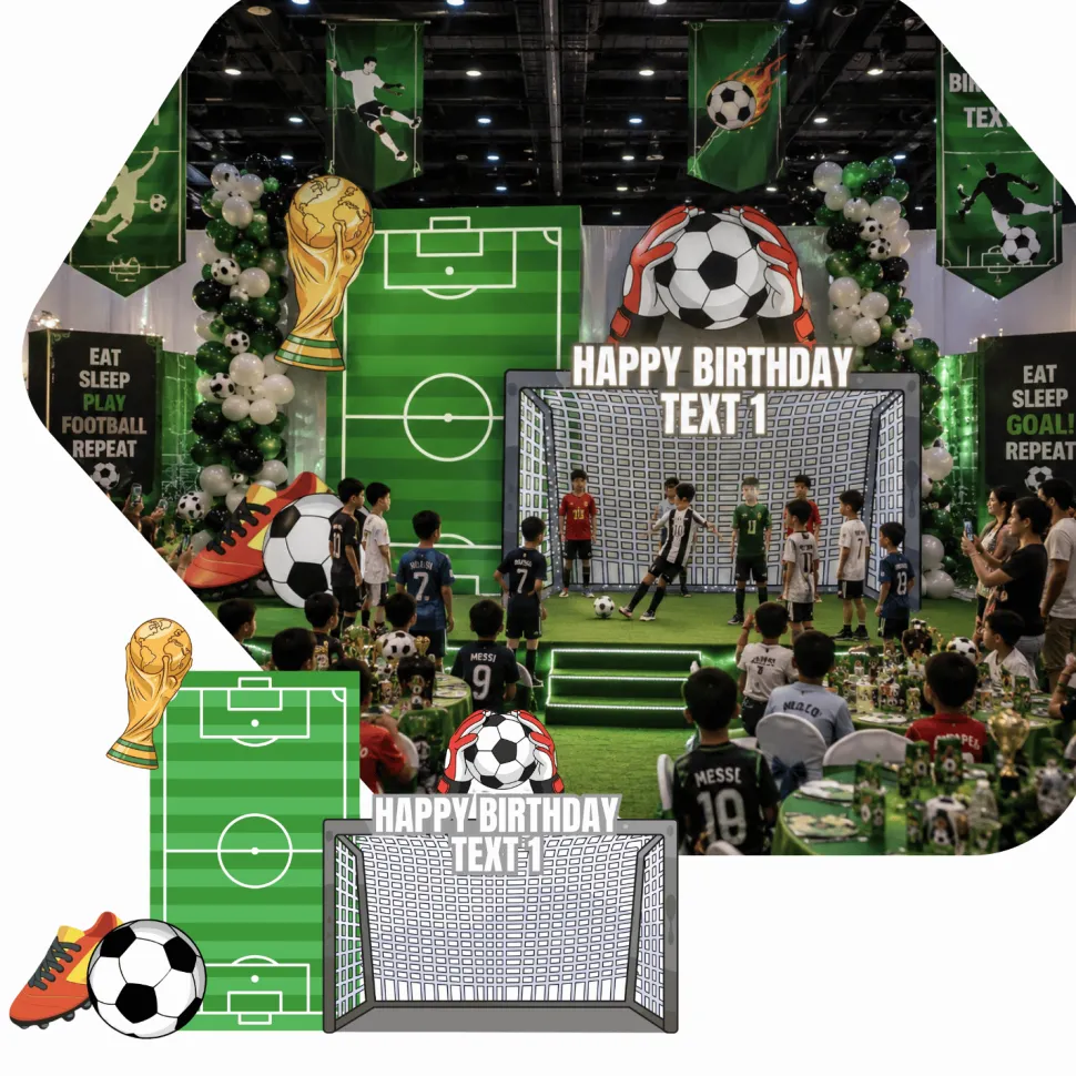Sports - Soccer 1 Foam Core Birthday Backdrop Kit by PopScene™