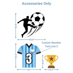 Sports - Soccer 2 Foam Core Birthday Backdrop Kit by PopScene™