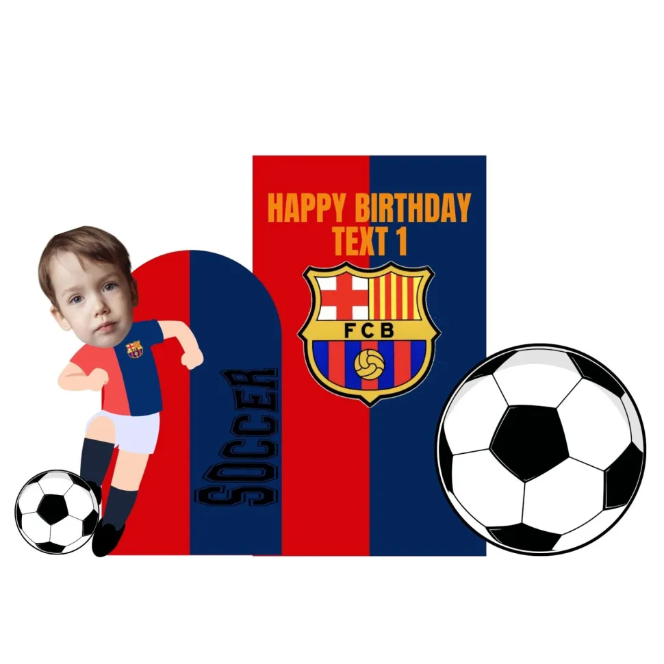 Sports - Soccer 3 Foam Core Birthday Backdrop Kit by PopScene™